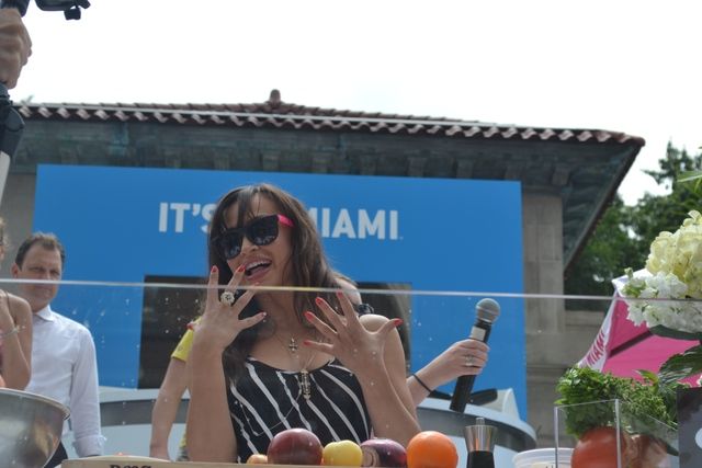 There was even an celeb appearance by Dancing With The Stars star and ostensible Miami enthusiast Karina Smirnoff!
